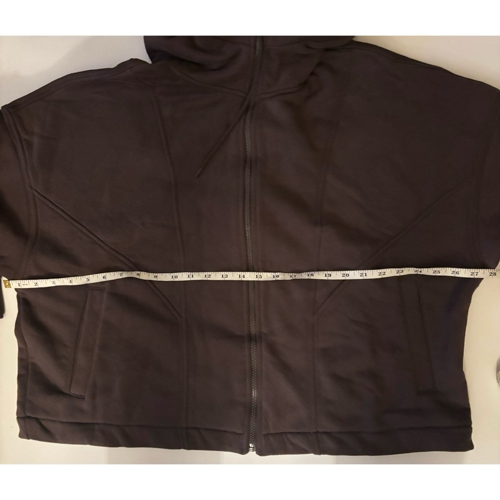 SPANX BoostUp Cotton Fleece Full
Zip Hoodie in Dark Cacao Size 2X Tall ~ NWOT - Picture 7 of 11